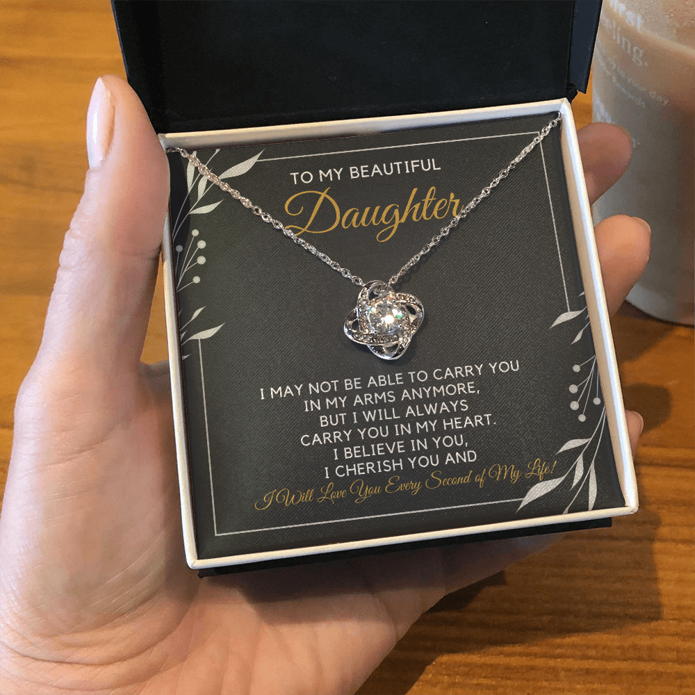 To My Beautiful Daughter-"Carry You" Necklace