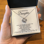 To My Beautiful Daughter-In My Heart Necklace
