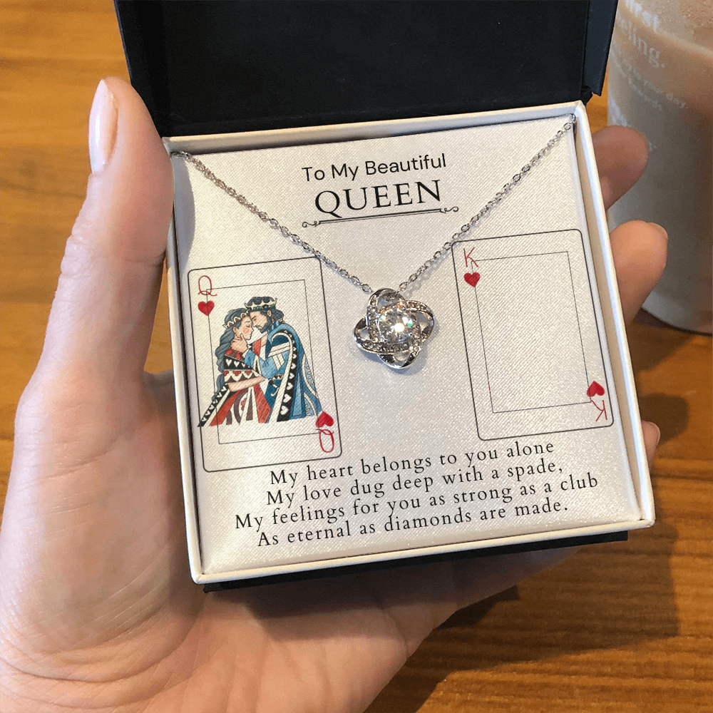 To My Beautiful Queen-"My Heart Belongs to You" Necklace