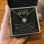 To My Amazing Wife-We Belong Together Necklace