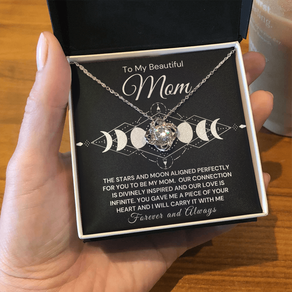 To My Beautiful Mom-Moon Phase Necklace