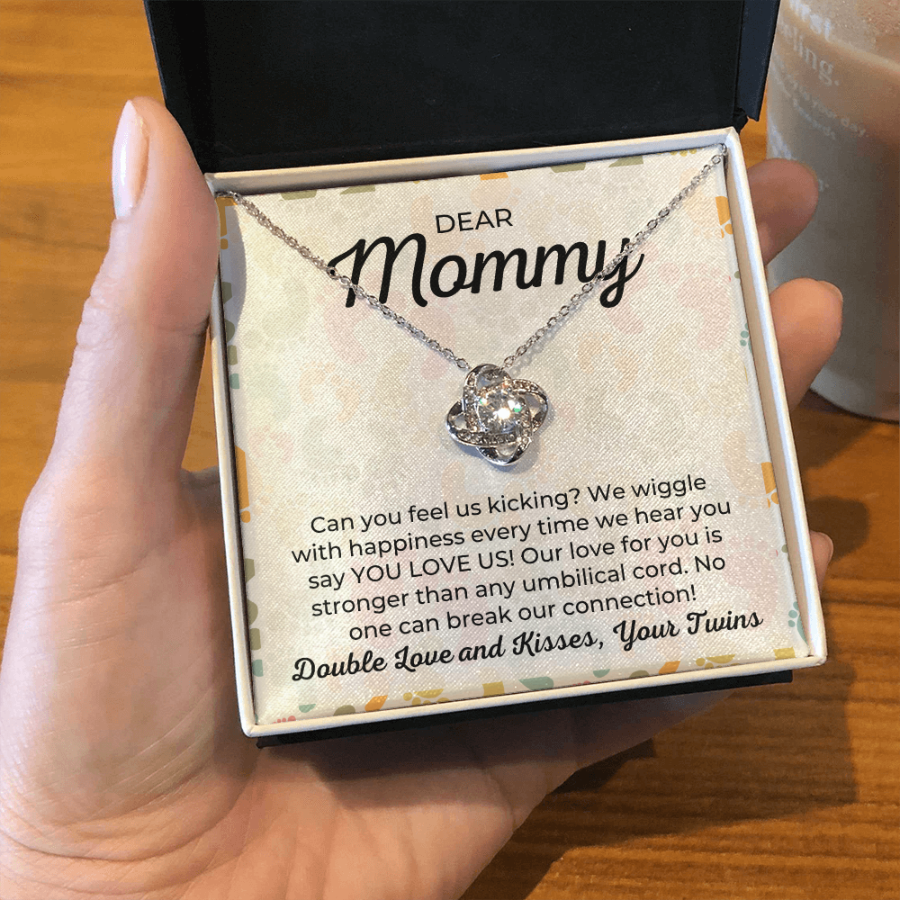 Dear Mommy-"Double Love and Kisses" Necklace