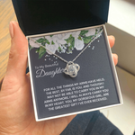 To My Beautiful Daughter-"Carry You in My Heart" Necklace