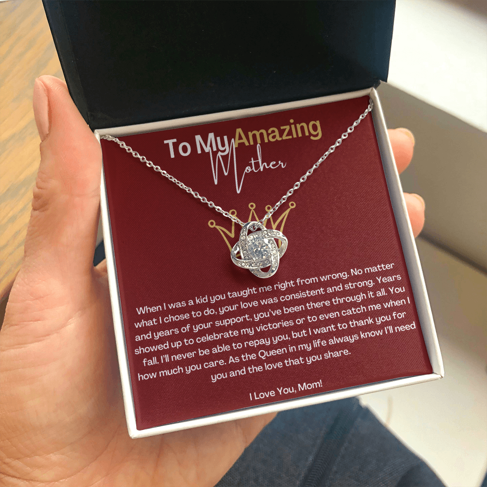 To My Amazing Mother-"Your Support" Necklace