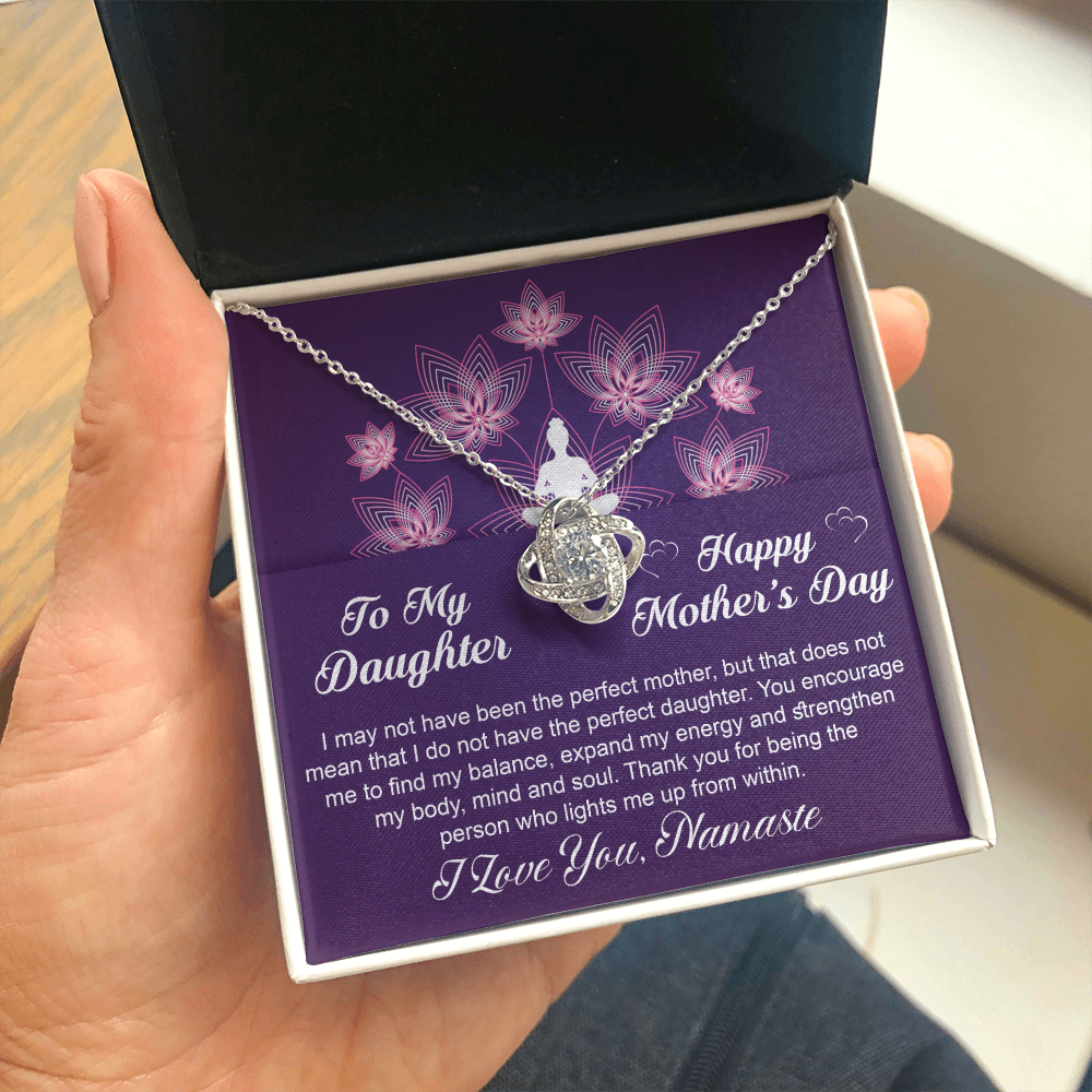 To My Daughter-"Namaste" Necklace