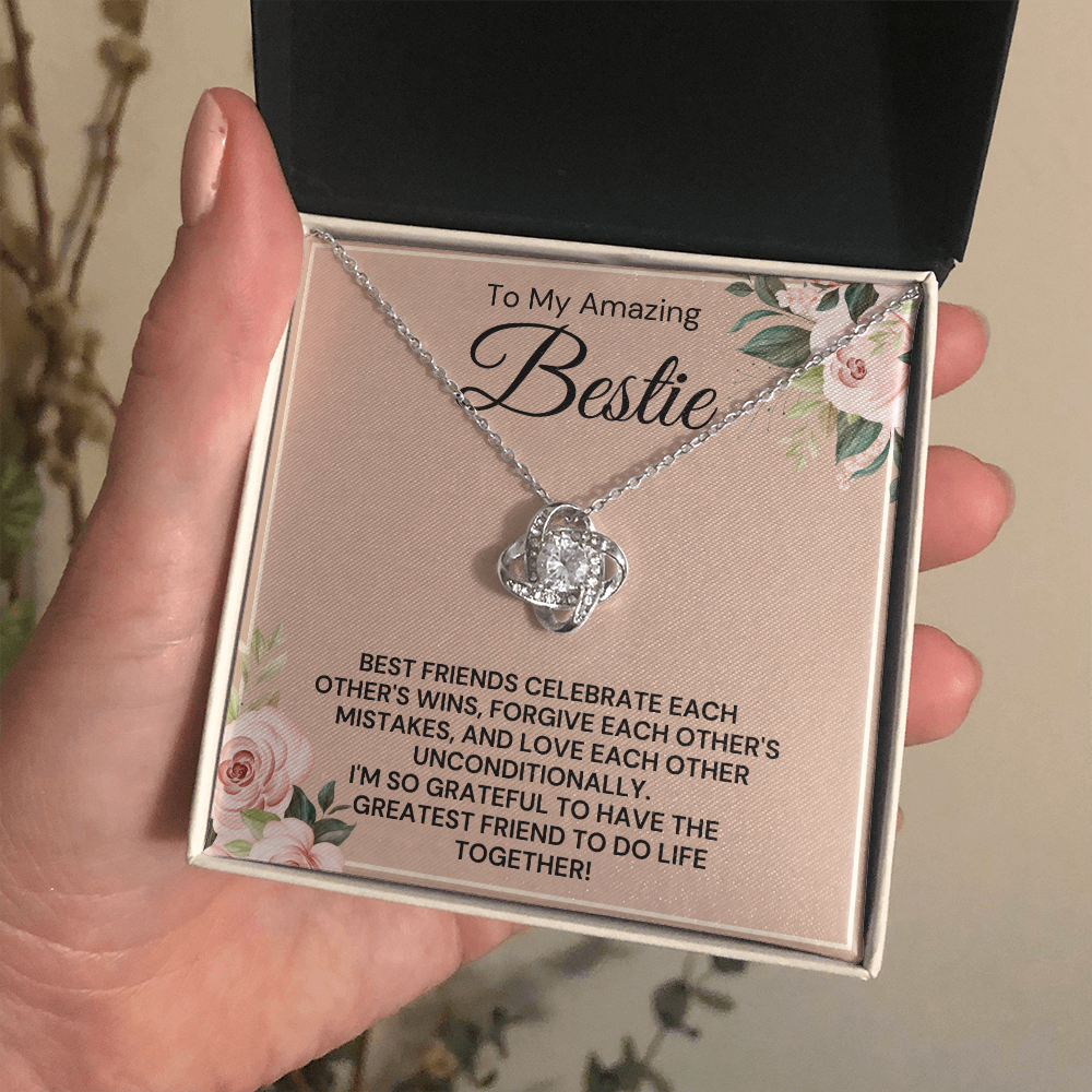 To My Amazing Bestie-"Do Life Together" Necklace