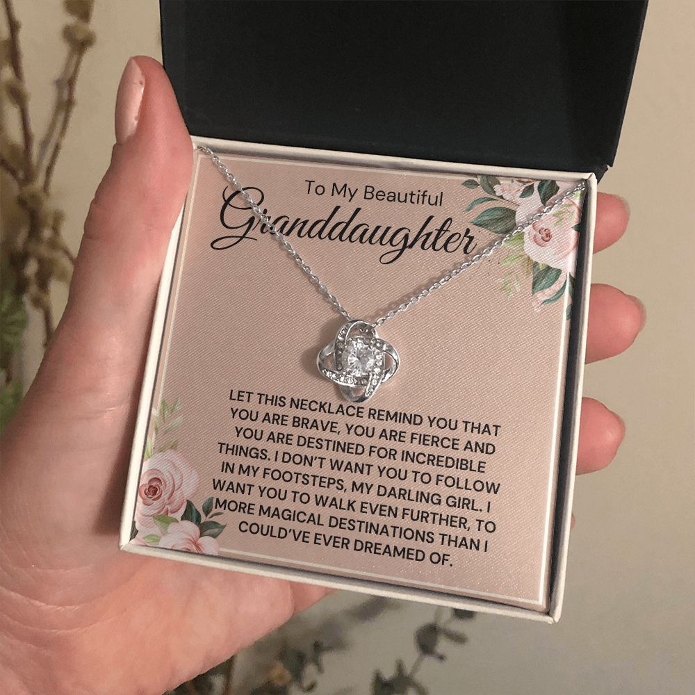 To My Beautiful Granddaughter-"Magical Destination" Necklace
