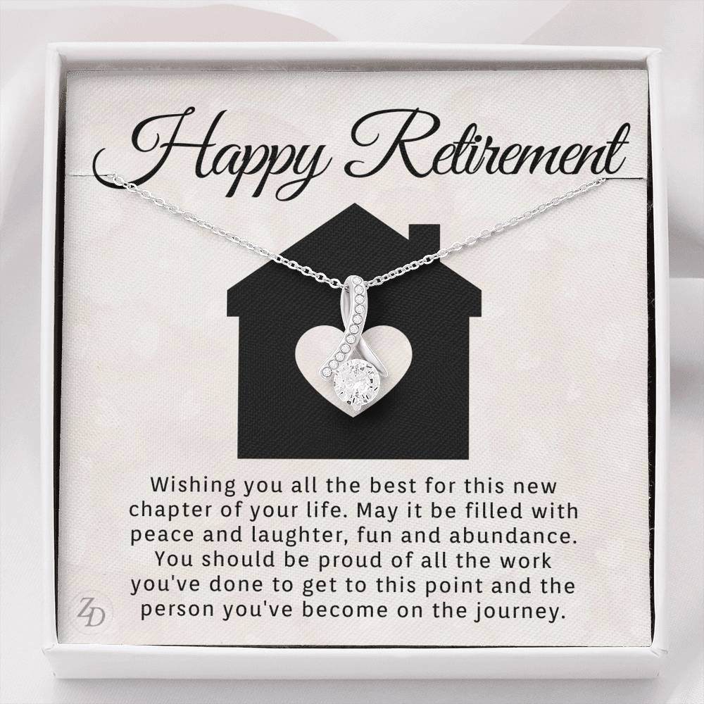 Happy Retirement-"All the Best" Alluring Necklace