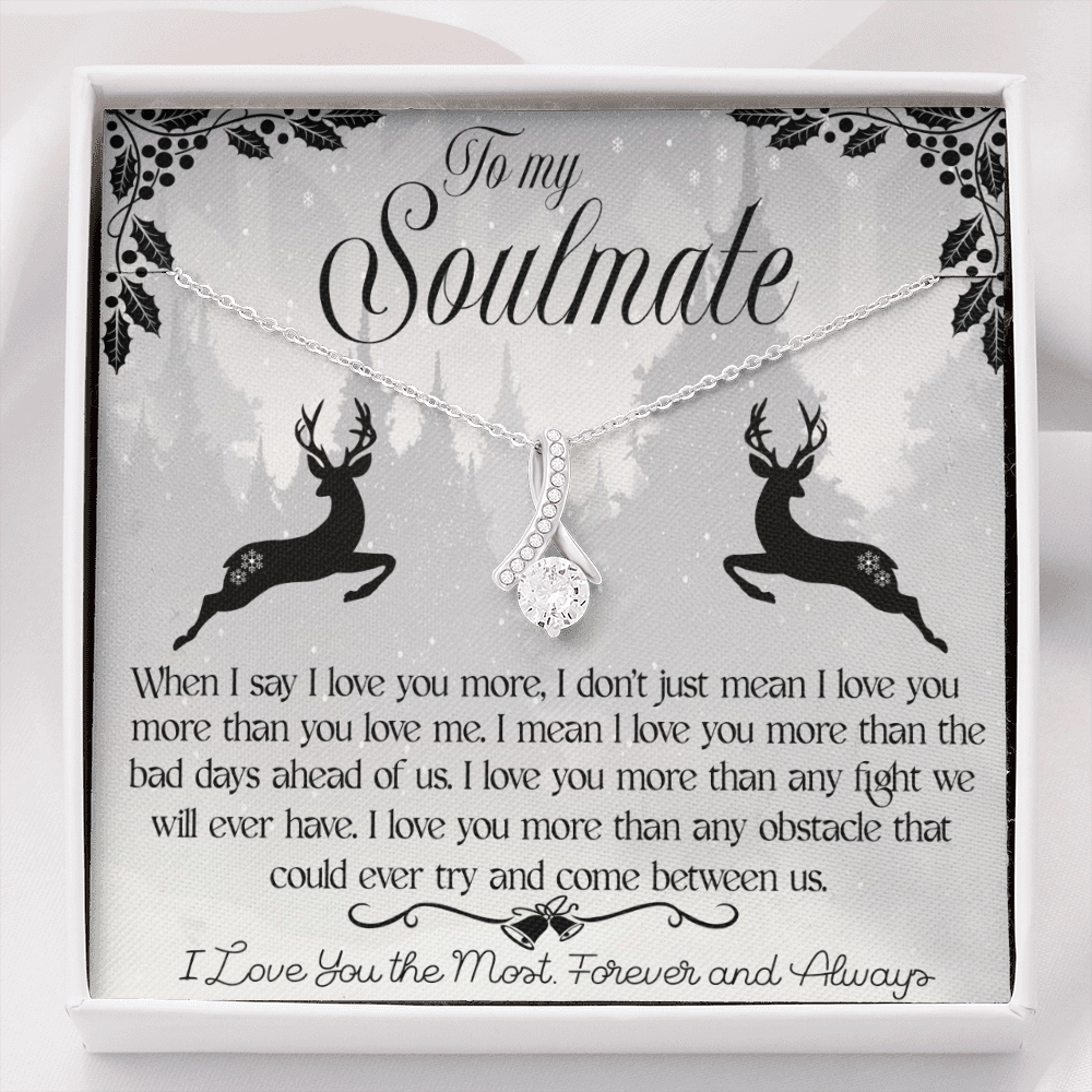 To My Soulmate-"My Love Never Ends" Alluring Necklace