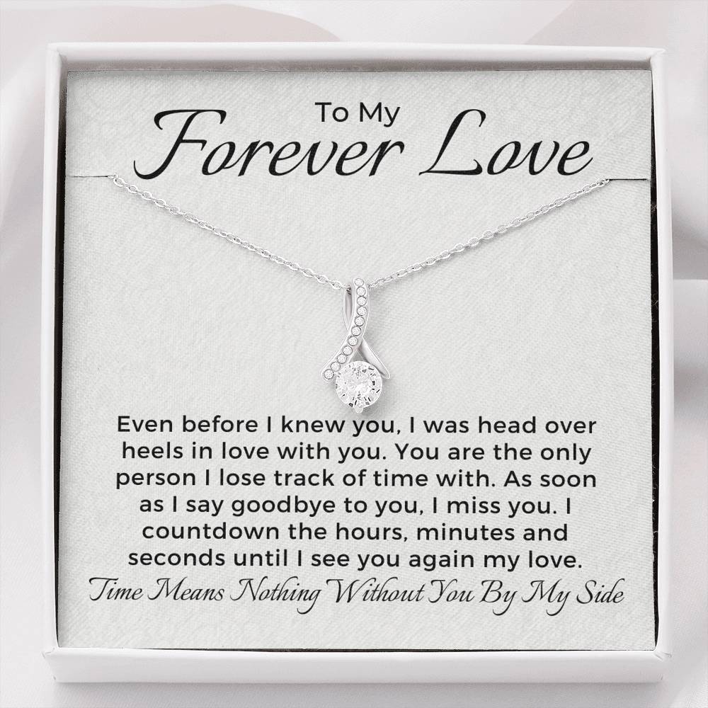 To My Forever Love-"Head over Heels" Alluring Necklace