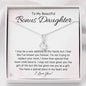 To My Bonus Daughter-"In My Heart" Alluring Necklace - Zaya Designs