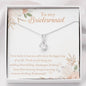 To My Bridesmaid-"I'm Lucky I have You" Necklace