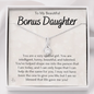 To My Beautiful Bonus Daughter-"You Are Special to Me" Alluring Necklace