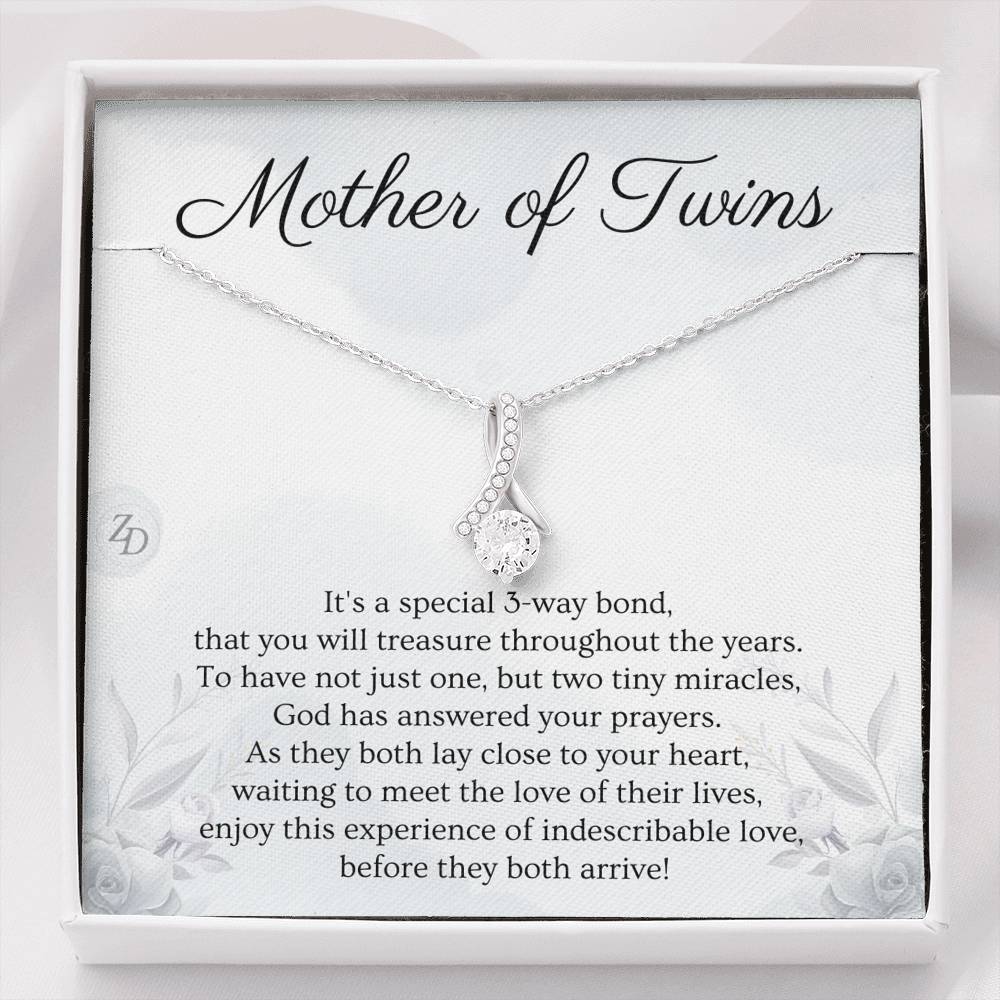 Mother of Twins-"Two Tiny Miracles" Alluring Necklace