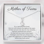 Mother of Twins-"Two Tiny Miracles" Alluring Necklace