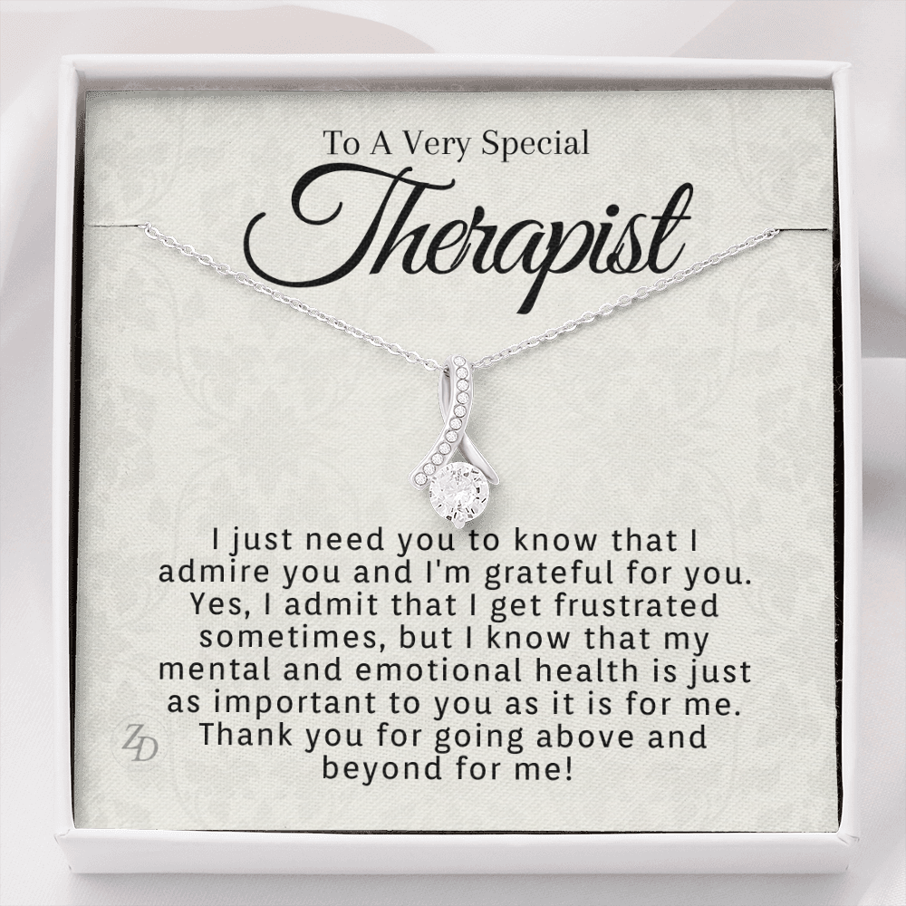 To A Very Special Therapist-"I Am Grateful" Alluring Necklace