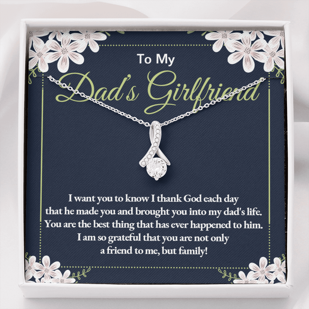 To My Dad's Girlfriend-"You Are Family" Alluring Necklace