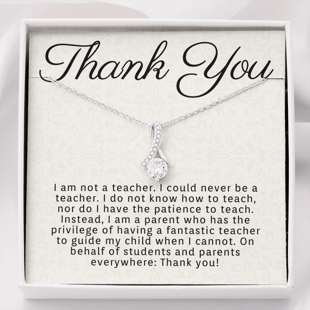 Thank You-"On Behalf of Parents Everywhere" Alluring Necklace