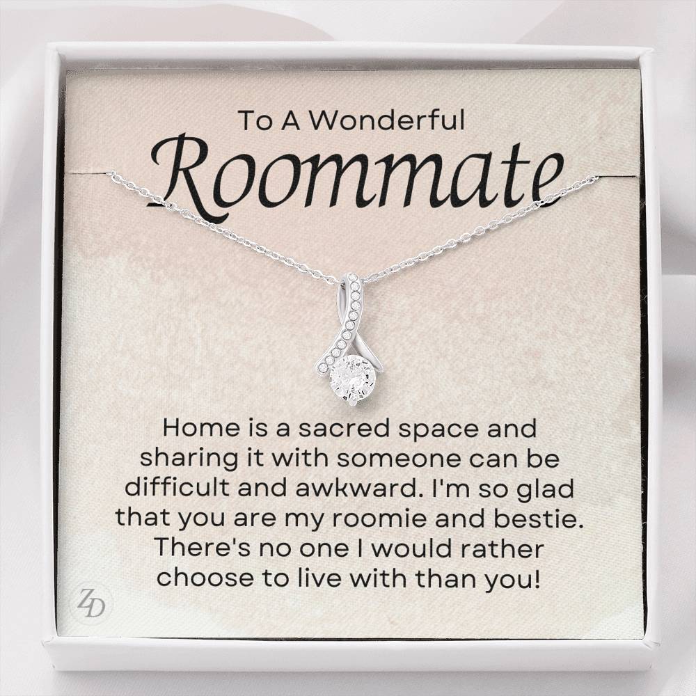 To A Wonderful Roommate-"Sacred Space" Alluring Necklace - Zaya Designs