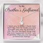 To My Brother's Girlfriend-"Thank You" Alluring Necklace