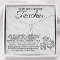 To My Son's Teacher-"Thank You for Guiding Him" Alluring Necklace