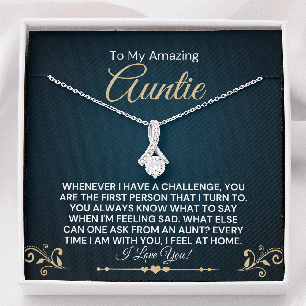 To My Amazing Auntie-"I Turn To You" Alluring Necklace