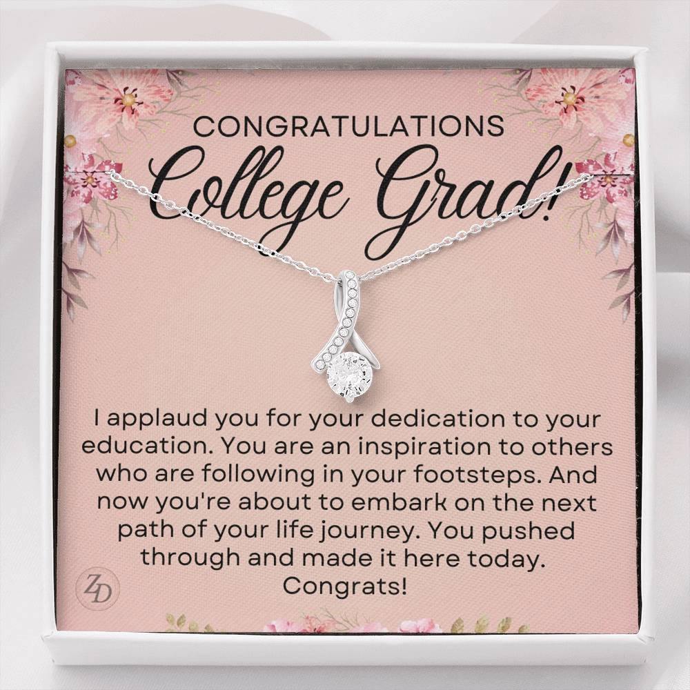Congrats College Grad-"Next Path" Alluring Necklace
