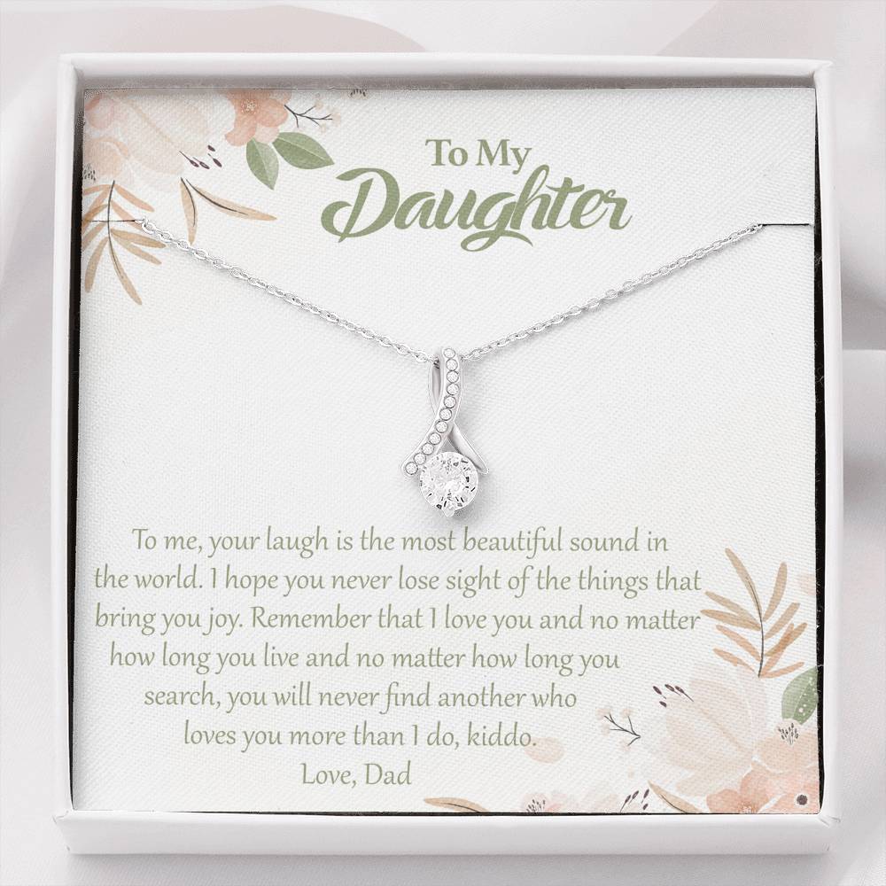 To My Daughter-"I Love You Kiddo" Alluring Necklace