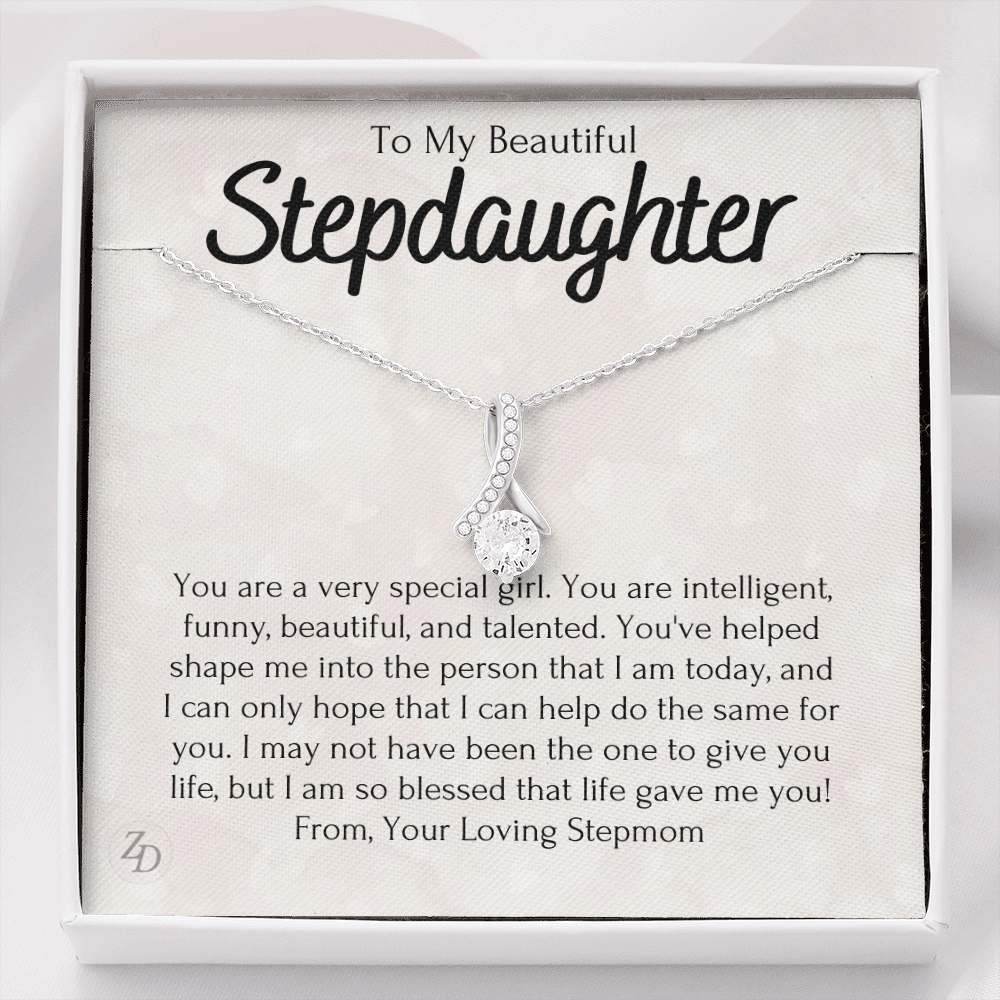 To My Beautiful Stepdaughter-"You Are Special to Me" Alluring Necklace