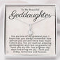 To My Beautiful Goddaughter-"Greatest Joy" Alluring Necklace