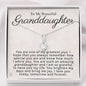 To My Beautiful Granddaughter-"Greatest Joy" Alluring Necklace