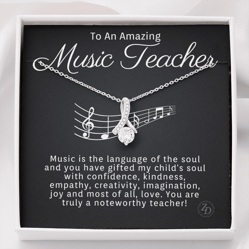 Music Teacher-"Gift of Music" Alluring Necklace