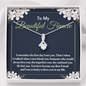 To My Beautiful Fiancée-"Our First Day" Alluring Necklace