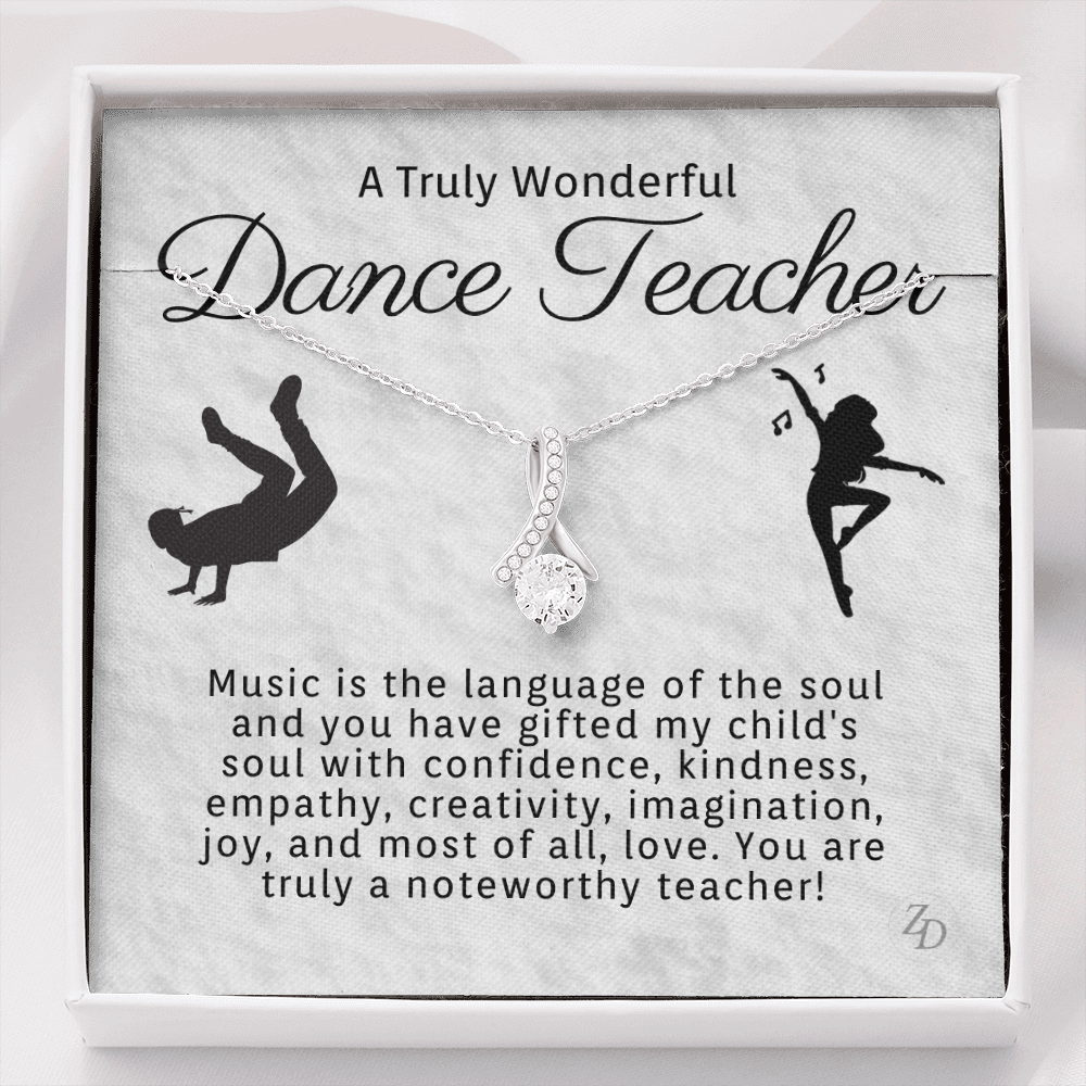 Dance Teacher-"You are Noteworthy" Alluring Necklace
