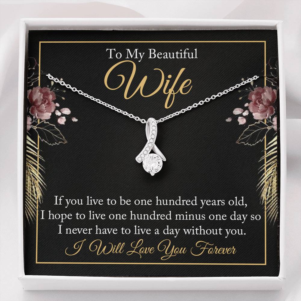 To My Beautiful Wife-"Life With You" Alluring Necklace