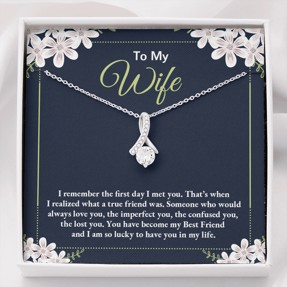 To My Wife-"I Remember Our First Day" Alluring Necklace
