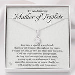Mother of Triplets-"3 Gifts from Above" Alluring Necklace