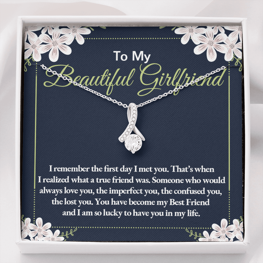 To My Beautiful Girlfriend-"Our First Day" Alluring Necklace