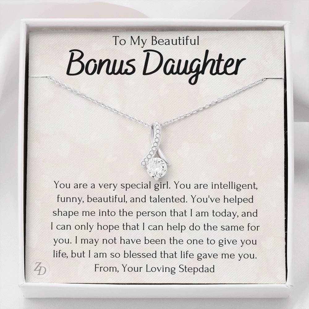 To My Bonus Daughter-"You Are Special" Alluring Necklace - Zaya Designs