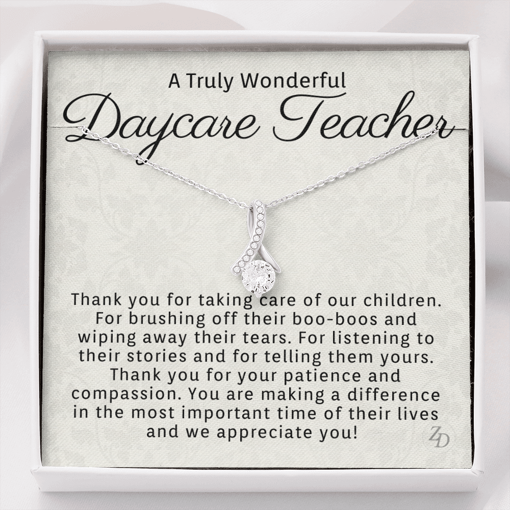 Daycare Teacher-"You are Making a Difference" Alluring Necklace