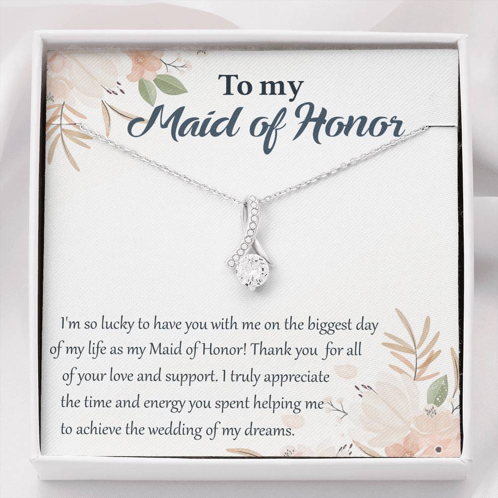 I'm So Lucky to Have You as My Maid of Honor- Alluring Beauty Necklace