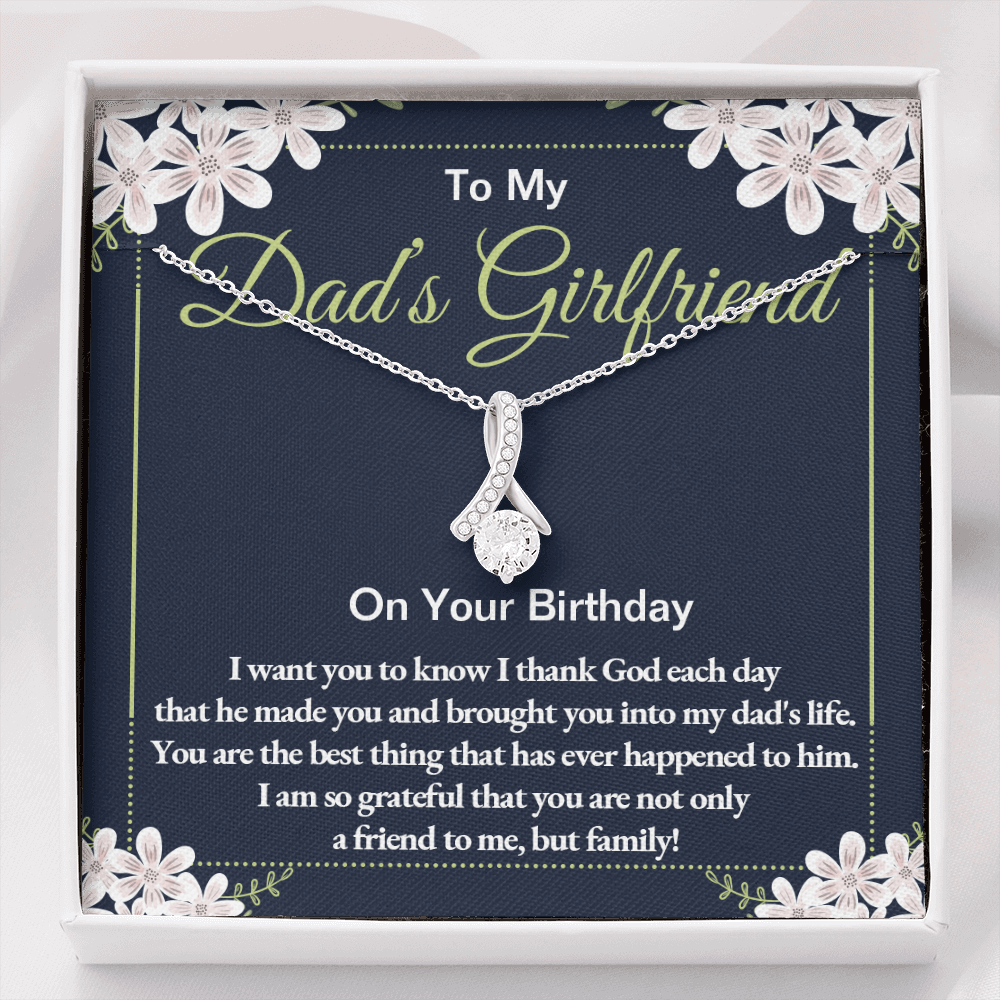 To My Dad's Girlfriend on Her Birthday Alluring Necklace