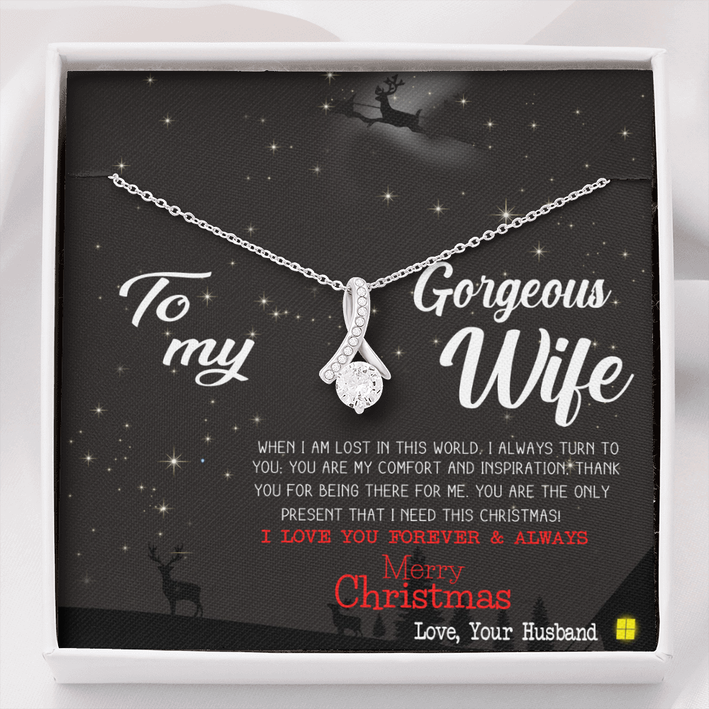 To My Gorgeous Wife-"My Inspiration" Alluring Necklace