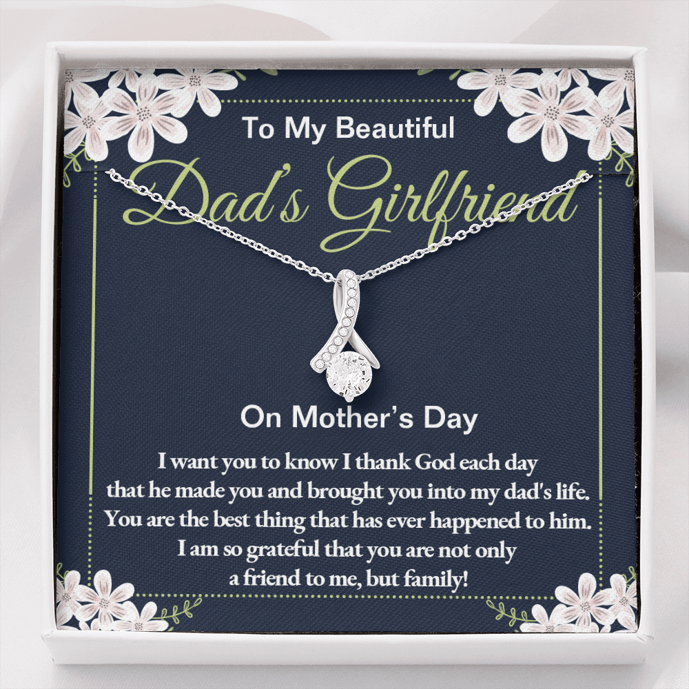 To My Dad's Girlfriend on Mother's Day Alluring Necklace