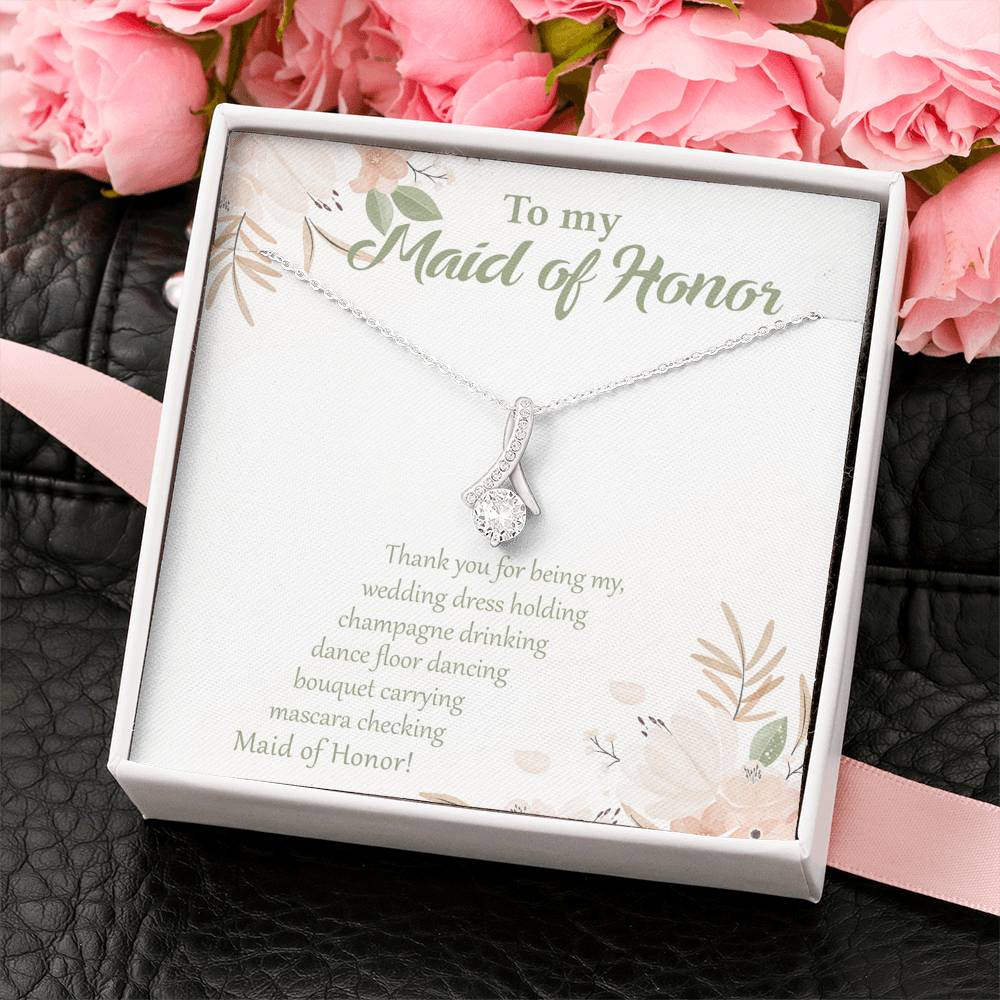 Thank You for Being My "Everything" Maid of Honor-Alluring Beauty Necklace