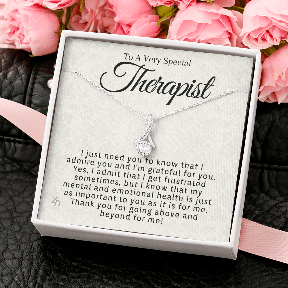 To A Very Special Therapist-"I Am Grateful" Alluring Necklace