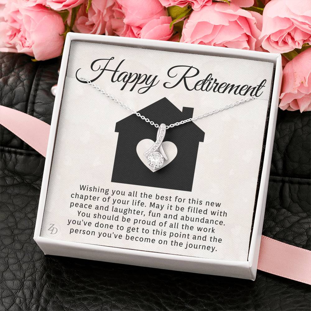 Happy Retirement-"All the Best" Alluring Necklace