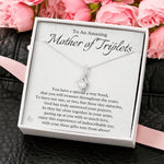 Mother of Triplets-"3 Gifts from Above" Alluring Necklace