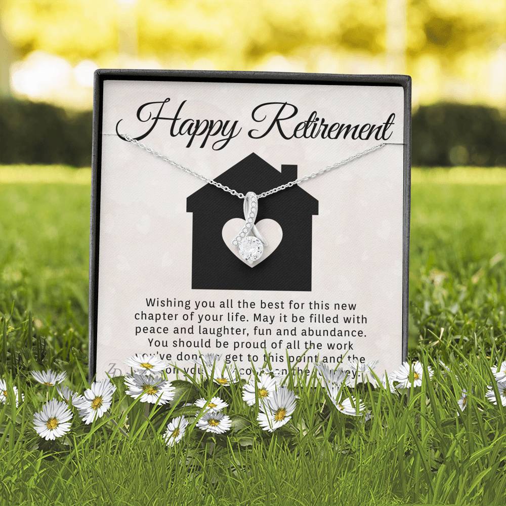 Happy Retirement-"All the Best" Alluring Necklace