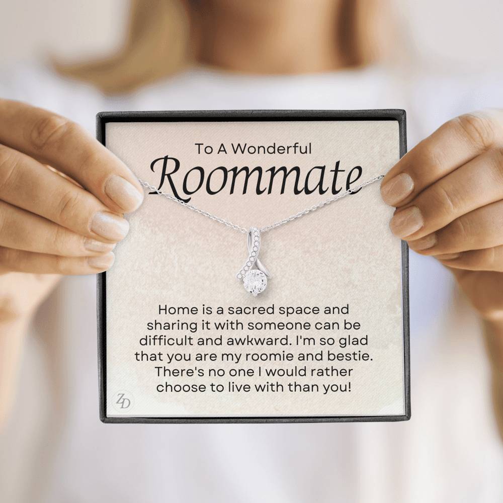 To A Wonderful Roommate-"Sacred Space" Alluring Necklace - Zaya Designs